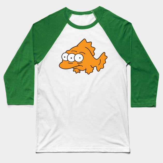 FISH WITH THREE EYES Baseball T-Shirt by Sobchishin